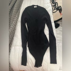 Abercrombie & Fitch Scoopneck Sweater Bodysuit